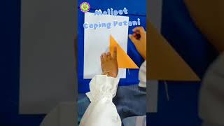 Melipat Kertas Origami Membentuk Caping Petani