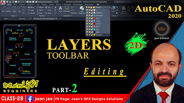 How to use Layers Toolbar in AutoCAD| Layers Toolbars in AutoCAD 2020 in Urdu Part-2