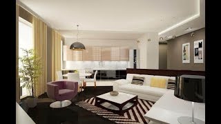 Современный Интерьер Кухни Гостиной - 2018 / Modern Kitchen Living Room Interior