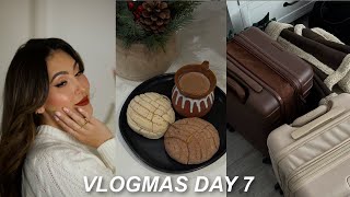 HOLIDAY MAKEUP + PACKING FOR OUR TRIP + BEST CONCHAS AND JACKET!