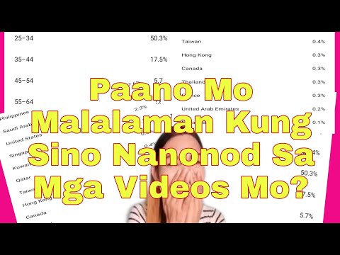 Video: Paano Makita Kung Sino Ang Nanood Ng Video