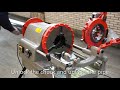 ECVV Automatic Pipe Threading Machine 1/2" to 4" BSPT Threader Deburrer Cutter Pipe Threader