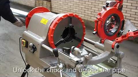 ECVV Automatic Pipe Threading Machine 1/2" to 4" BSPT Threader Deburrer Cutter Pipe Threader