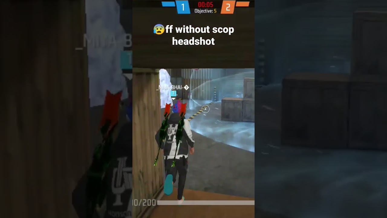 😰AWM headshot Whithout scope in free 🔥