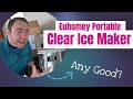 Euhomey Clear Ice Maker Review: A Great Portable Ice Maker for Clear Ice