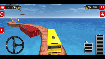 Impossible bus driving master android gameplay । Yellow color bus driving simulator #3 Ep 3