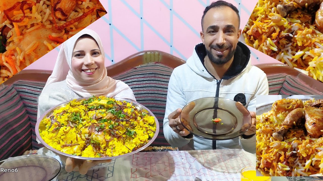 تحدي لاول مره على الزربيان اليمني بالدجاج😋 محمد بيشغل دماغه على امال في التحدي