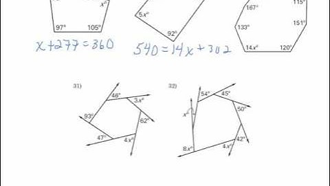 Geometry:  Angles in Polygons