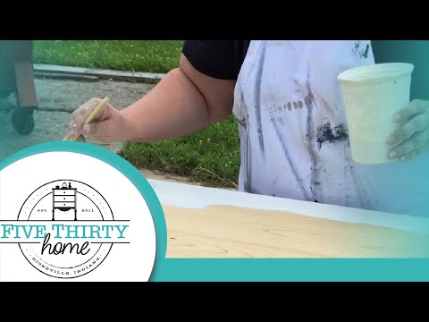 Milk paint on