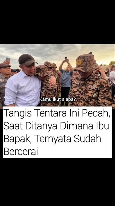 Tangis Tentara Ini Pecah Saat Ditanya Soal Orang Tua… Ternyata Sudah Bercerai 😢🎖️