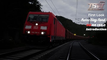 FIRST LOOK AT DB BR 185.2 INTRODUCTION AT Ruhr Sieg Nord : TRAIN SIM WORLD 2020 : 1080P60FPS