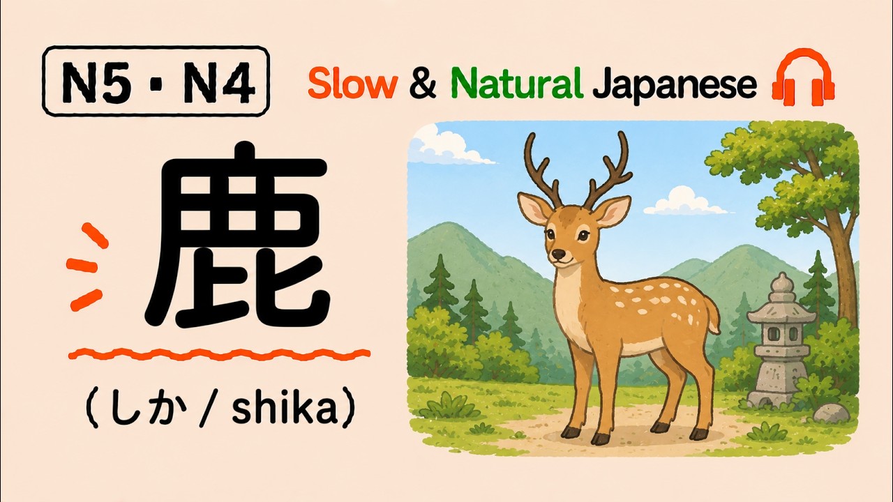 Deer - Daily Japanese Listening Practice - YouTube