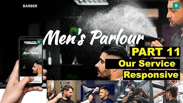 How to Create a Website using HTMLCSS, Website for Barber Shop Saloon Parler, Cyber Warriors