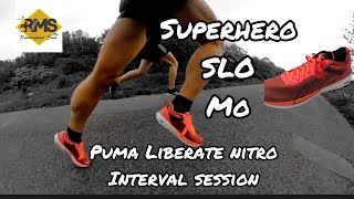 PUMA LIBERATE NITRO speed test | 200m intervals sub 17 minute 5k training plan | Running vlog