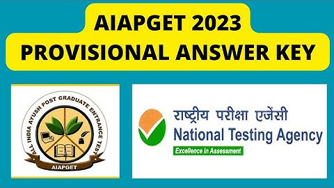 AIAPGET 2023 Question Paper provisional answer key by National testing agency