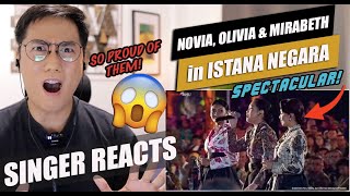 Novia Bachmid Olivia Mirabeth  Istana Negara indonesia  Singer Reaction
