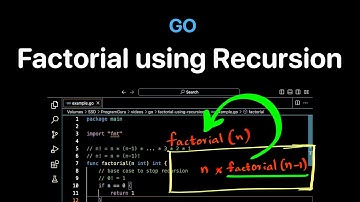 Find Factorial using Recursion in Go Language | ProgramGuru.org