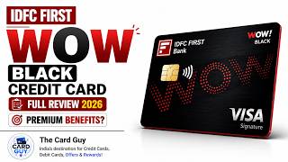 IDFC FIRST WOW! Black Credit Card Review 2026 | India's Premium FD-Backed Credit Card?