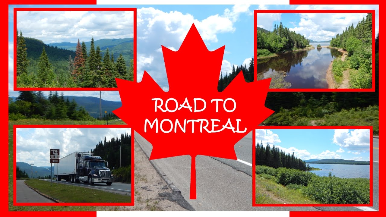 Scenic drive to Montreal , Quebec Timelapse Canada Trip Part 10