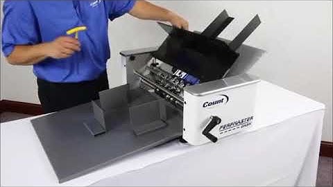 Count PertMaster Dash   Semi Automatic Perfing & Scoring Machine