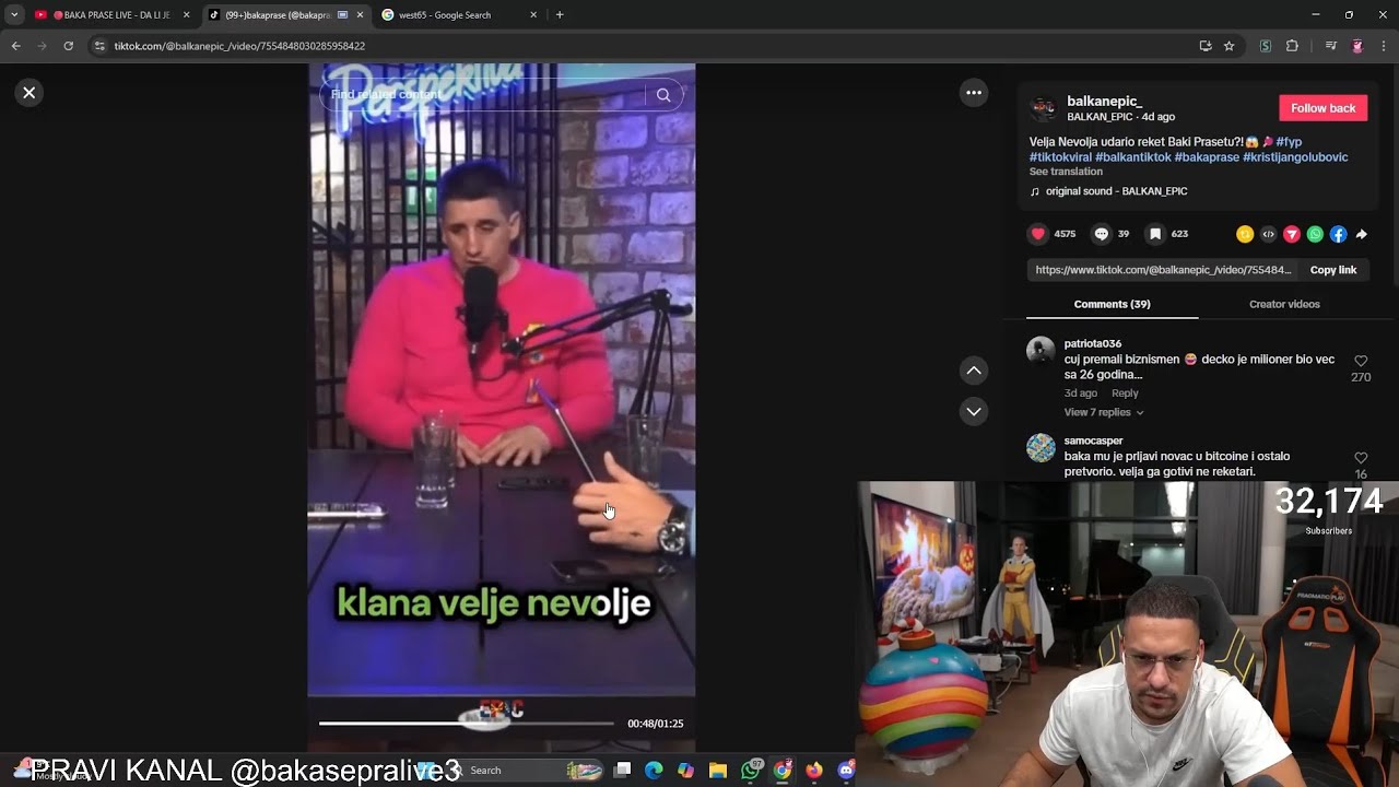BAKA PRASE O VELJI NEVOLJI ! VOZALI SE U BAKINOM URUSU ! REAKCIJA NA TIK TOKOVE !