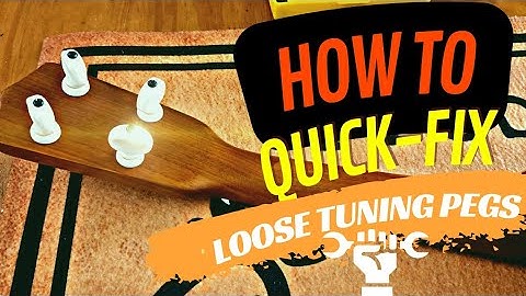 How to "quick" fix a slipping peg tuner