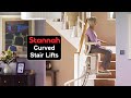 Stannah curved stair lifts for simple to complex stairway solutions by country home elevator