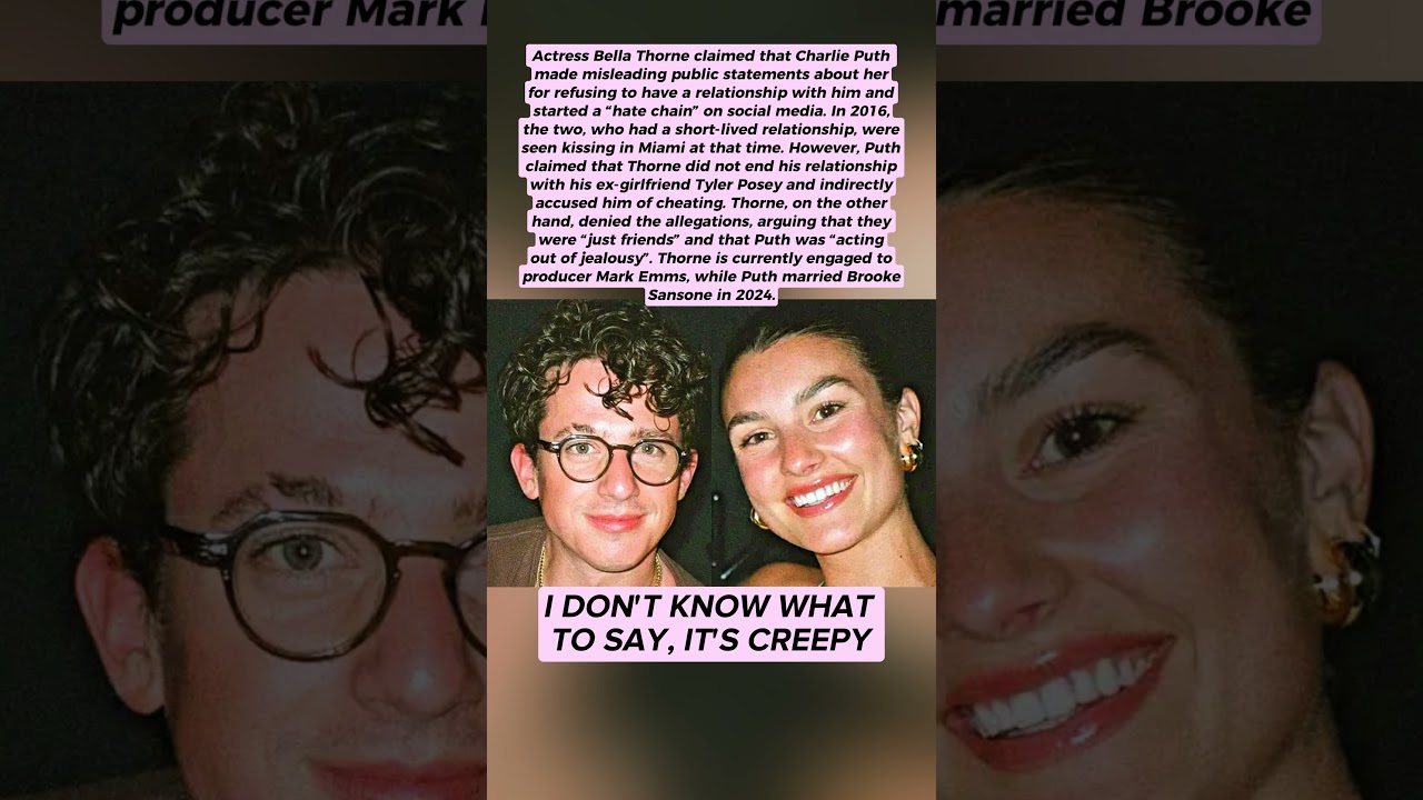 Bella Thorne “Charlie Puth Targeted Me Because I Wouldn't Sleep With Him”