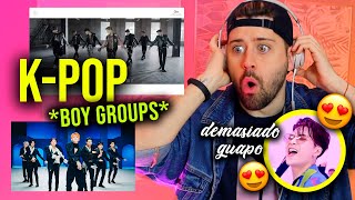 REACCIONANDO AL K-POP *BOY GROUPS* (BTS, EXO, GOT7,...) | Uy Albert!