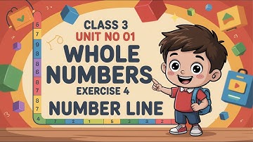 Exercise 4 Number Line  Unit No 01 Whole Numbers | Class 3 Math | (PTB Book)