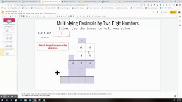 Multiplying Decimals in Google Slides Help