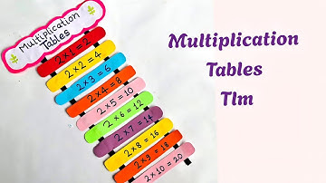 Multiplication tables Tlm |Math tlm| Math project for class 1,2 /tlm , Tables tlm #math