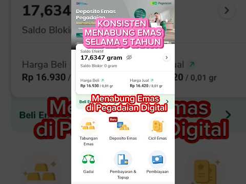 Permulaan Menabung Emas Selama 5 Tahun di Pegadaian Digital