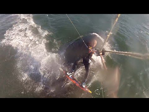 Shocked Kiteboarder Hits Humpback Whale