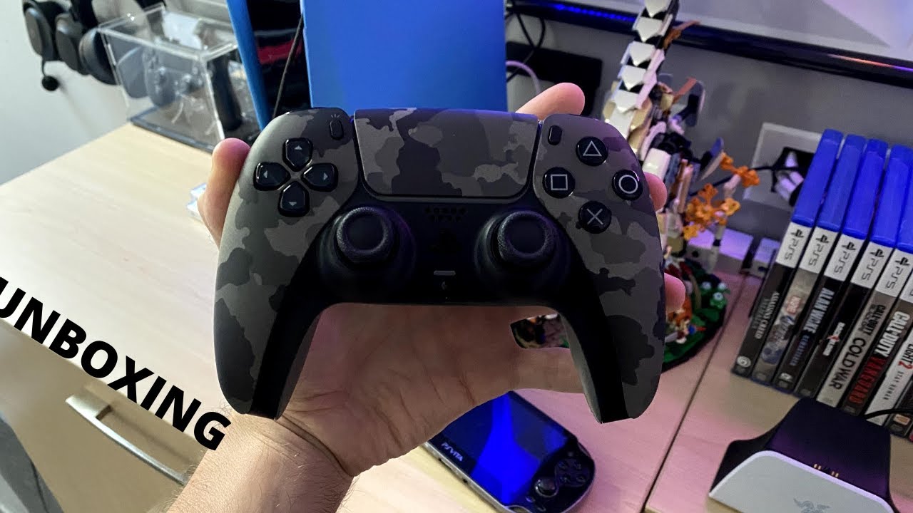 Playstation 5 DUALSENSE Camouflage Wireless CONTROLLER Unboxing (HIDDEN