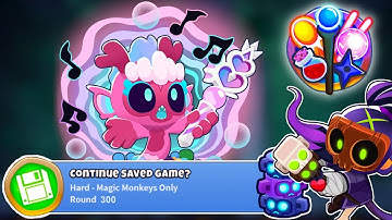 How far can you get using Only Magic Monkeys? (BTD6)