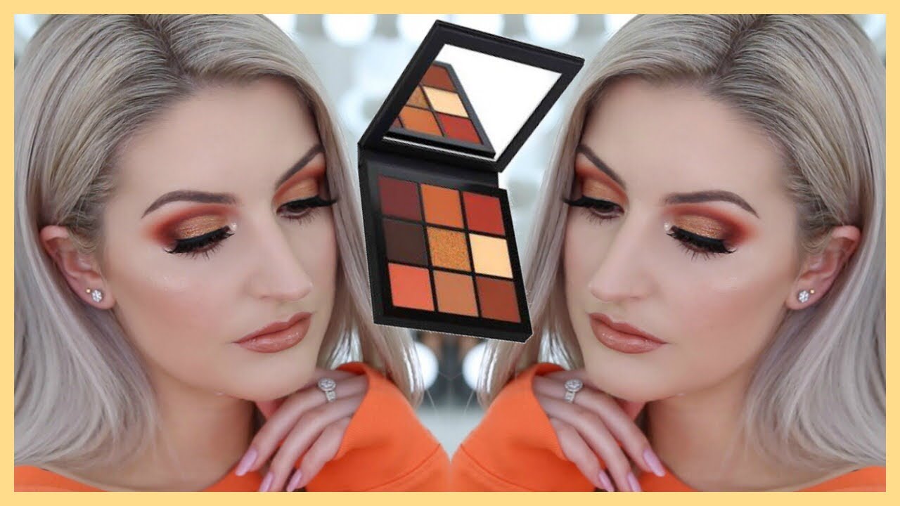 HUDA BEAUTY WARM BROWN OBSESSIONS PALETTE TUTORIAL REVIEW YouTube