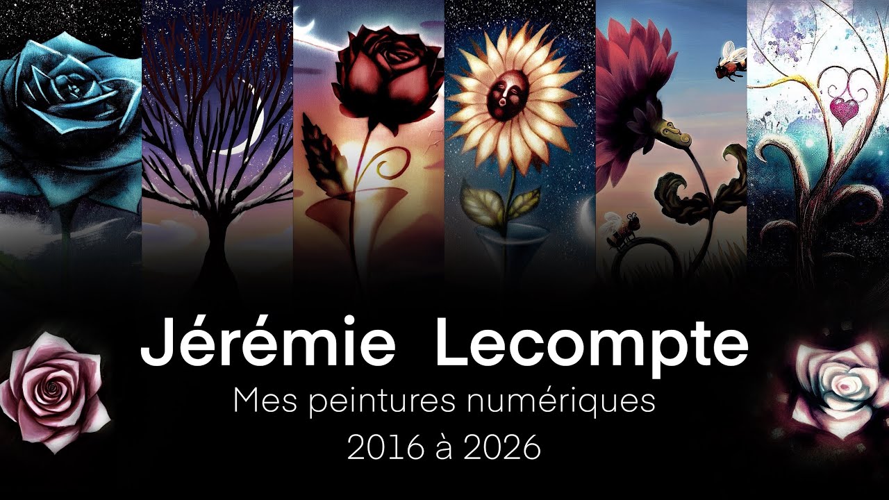 Jérémie Lecompte - Mes peintures numériques (2016 à 2026)