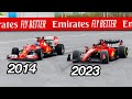 Ferrari F1 2023 vs Ferrari F1 2014 at Azerbaijan Grand Prix Baku