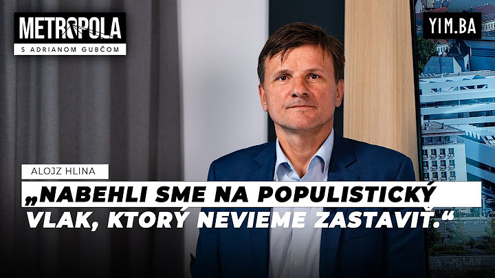 Alojz Hlina: Bratislava mi dala veľa, snažím sa jej to vrátiť