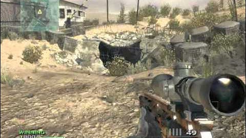 MW3 1v1 Quickscope SpawnTrap 100% Accuracy