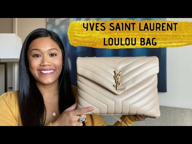 Yves Saint Laurent loulou white bag