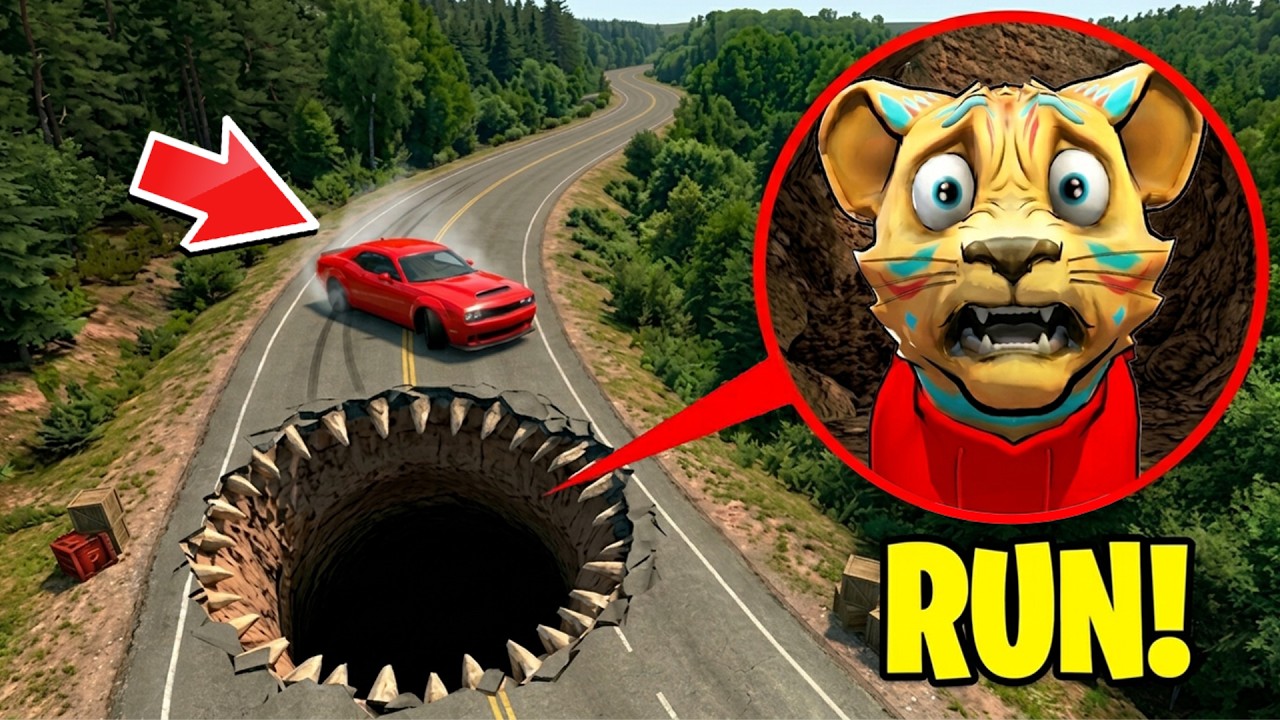 I DROVE INTO ROAD EATER…