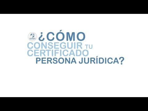 Vídeo: Què és Un Certificat De Registre D'una Persona Jurídica? Cares