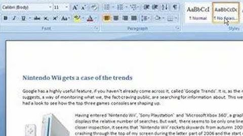 Word 2007 - Styles & Themes