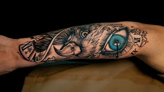 Eagle, Eye & Broken Time | Surreal Tattoo Masterpiece