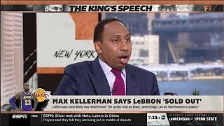 ESPN FIRST TAKE | Stephen A. Smith "heated" Max Kellerman says LeBron James "sold out"