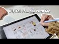digital journal with me ; August 2022 / goodnotes 5 template ✍🏻 iPad writing asmr + relaxing music