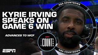 'Do you REALLY want to go to a Game 7 in OKC?' - Kyrie on his speech to the Mavs | NBA Countdown Resimi