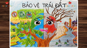 Vẽ tranh ô nhiễm môi trường | Vẽ tranh bảo vệ môi trường | Tranh cổ động bảo vệ trái đất #smileart
